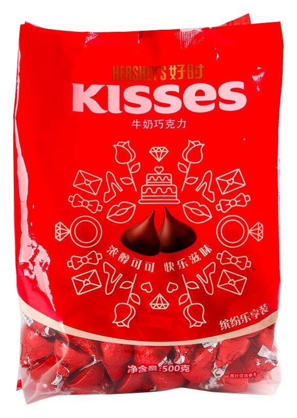hersheys好时kisses牛奶巧克力500g