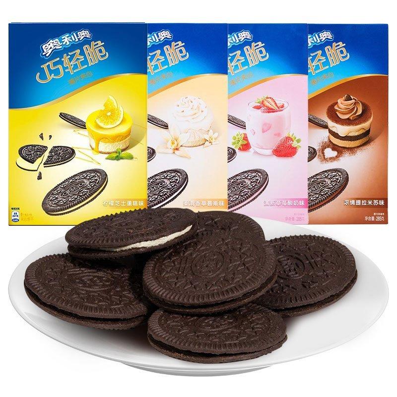 奥利奥巧轻脆薄片夹心三连包285g*3