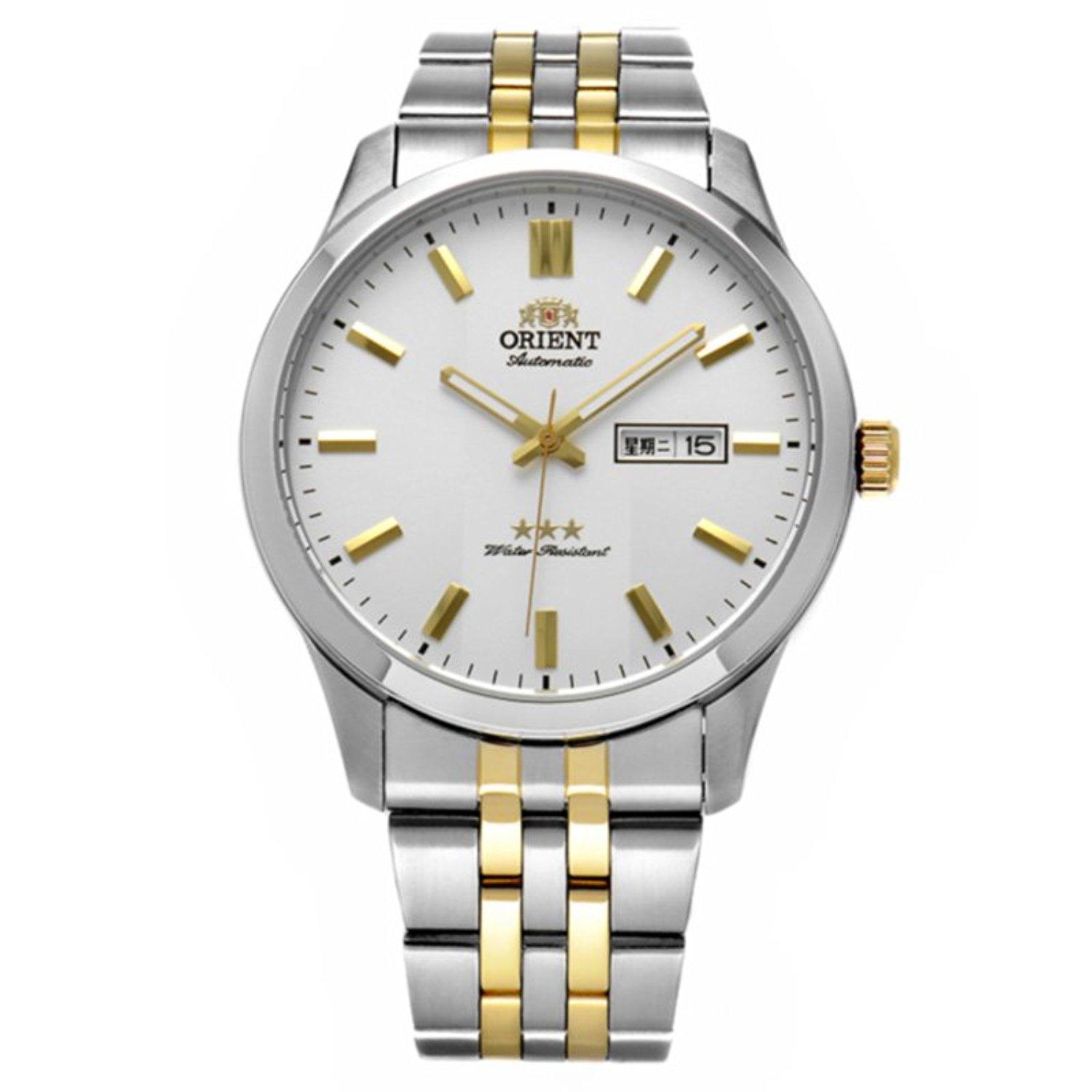 走时精准东方双狮自动机械男士手表sab0b008wb