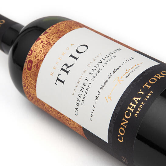 口感浓郁干露三重奏赤霞珠品丽珠西拉珍藏干红葡萄酒750ml