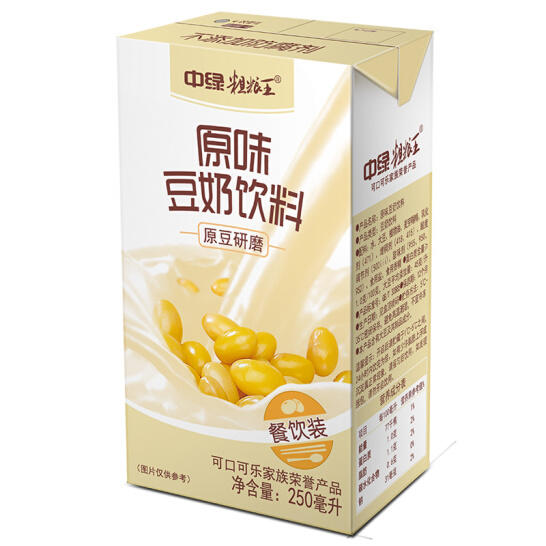 健康营养中绿粗粮王原味豆奶250mlx24盒箱