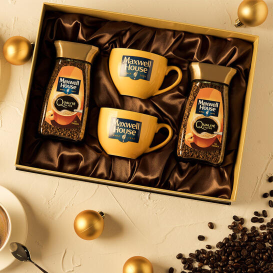 细腻丝滑!麦斯威尔 醇金黑咖啡礼盒 100g*2瓶/盒