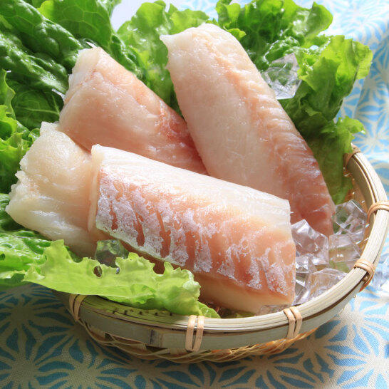 肉质鲜嫩!鲜元素 冷冻阿拉斯加真鳕鱼腰肉 1kg 8-9块 袋装