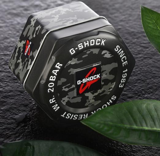 丛林迷彩casio卡西欧ga100cf1a9男士手表