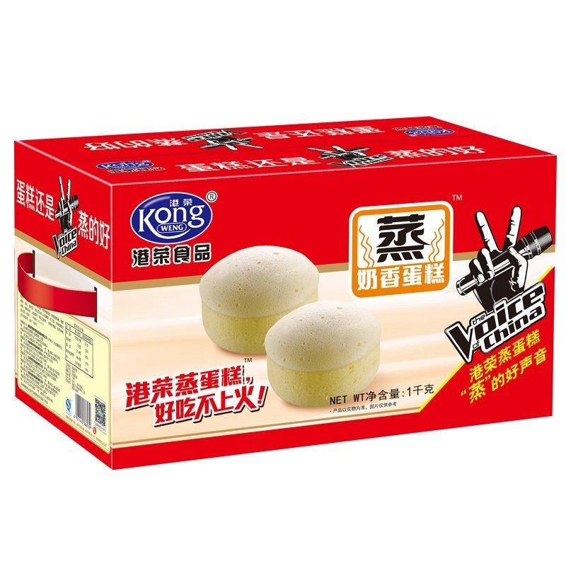 健康美食港荣蒸蛋糕奶香味1kg
