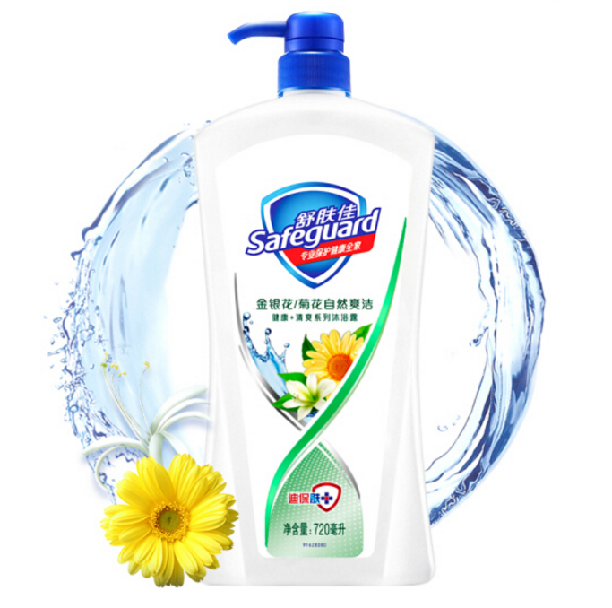 舒肤佳沐浴露金银花/菊花自然爽洁720ml