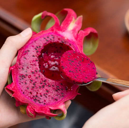 新鲜速达:京东生鲜越南进口红心火龙果4个装