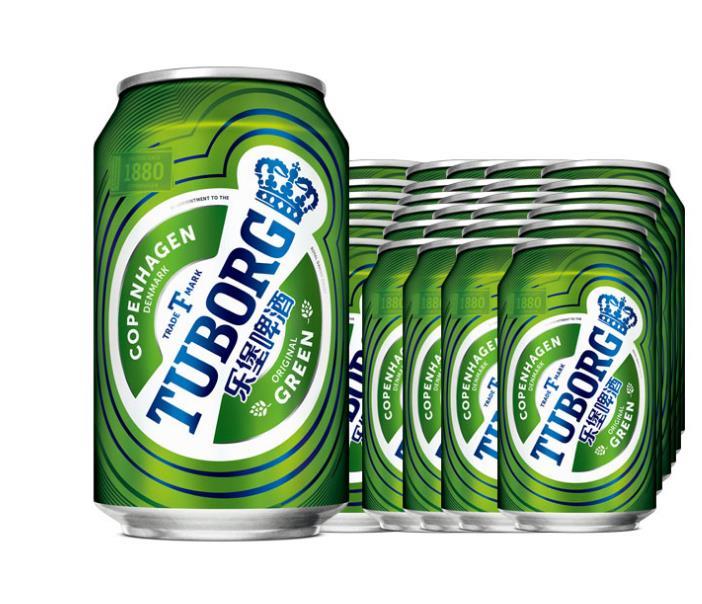 嘉士伯乐堡啤酒330ml24罐整箱