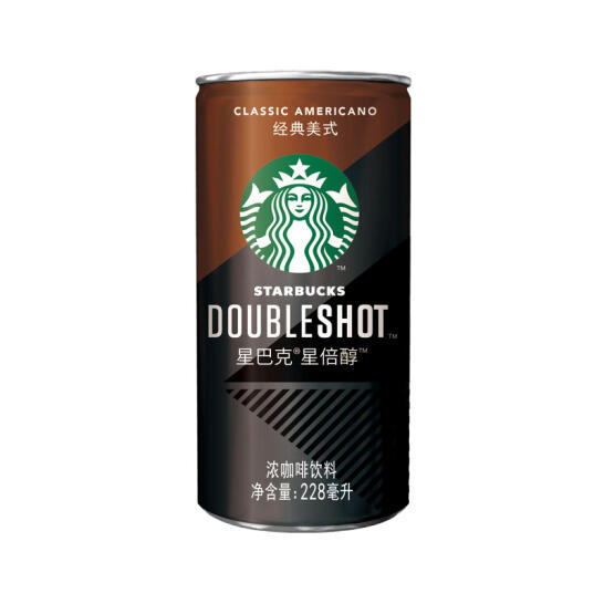 星巴克 星倍醇 经典美式味浓咖啡饮料 228ml*6罐*2