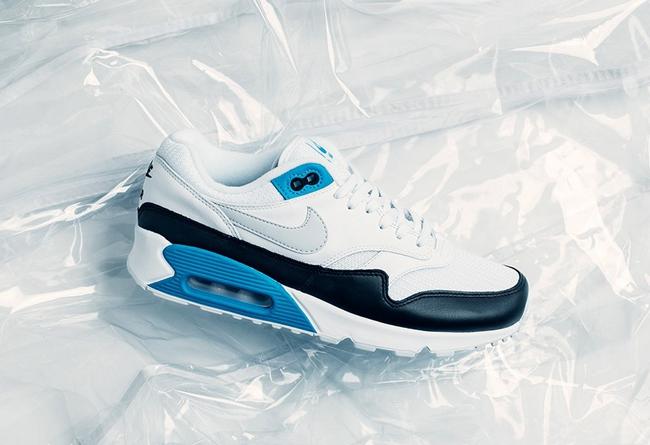 Air Max 90/1,Nike,发售  经典配色 + 混搭设计！Air Max 90/1 “Laser Blue” 现已发售