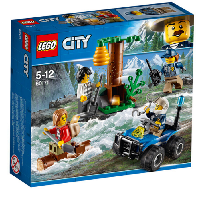 乐高城市组系列山地特警入门套装60171