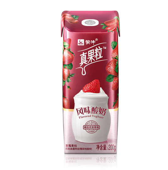 蒙牛真果粒风味酸奶200g*12 礼盒装