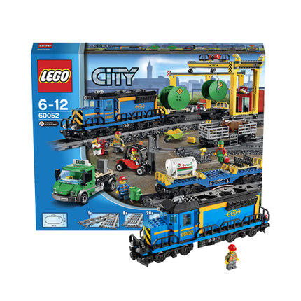 丹麦lego乐高进口城市组货运列车60052