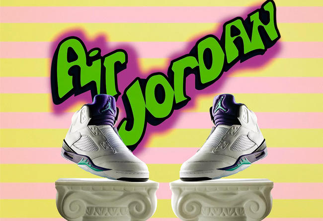 AV3919-135,AJ5,Air Jordan 5 AV3919-135 AJ5 威尔·史密斯生日当天发售！这双白紫 AJ5 入手难度可能不低！