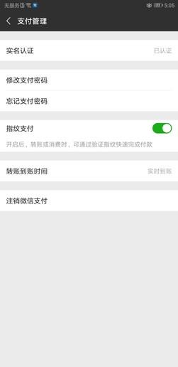 荣耀Note10 开启微信指纹支付