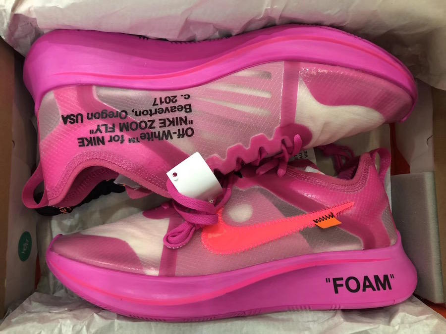 OFF-WHITE,Nike,Zoom Fly SP,发售  绝对吸睛的骚粉！全新 OFF-WHITE x Zoom Fly SP 下周发售
