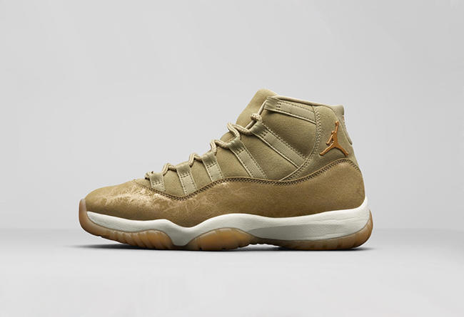 Air Jordan 11,AJ11,发售,378037-0  冬季必备的小麦配色！Air Jordan 11 “Olive Lux” 实物质感极佳