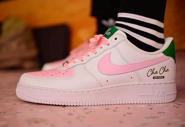 Nike,Cha Cha Matcha,Air Force  粉嫩少女心！纽约抹茶名店 Cha Cha Matcha 联名 AF1 今天发售