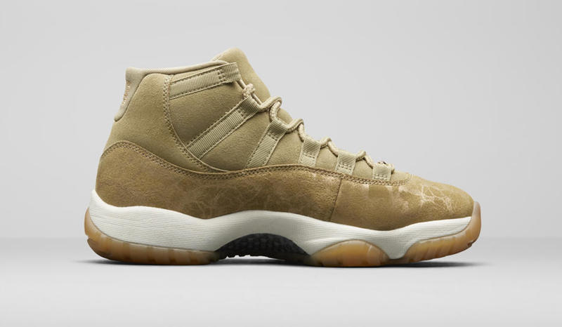 Air Jordan 11,AJ11,发售,378037-0  冬季必备的小麦配色！Air Jordan 11 “Olive Lux” 实物质感极佳