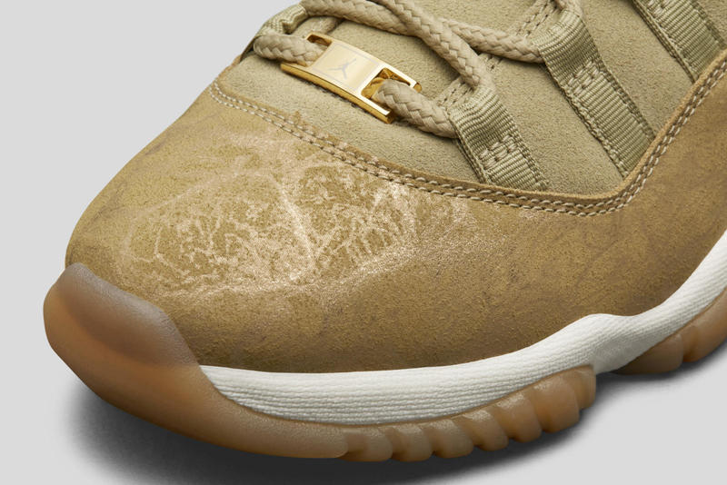 Air Jordan 11,AJ11,发售,378037-0  冬季必备的小麦配色！Air Jordan 11 “Olive Lux” 实物质感极佳