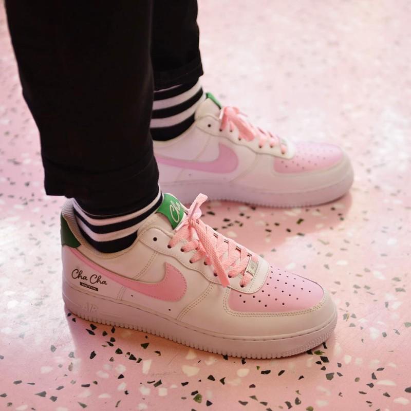 Nike,Cha Cha Matcha,Air Force  粉嫩少女心！纽约抹茶名店 Cha Cha Matcha 联名 AF1 今天发售