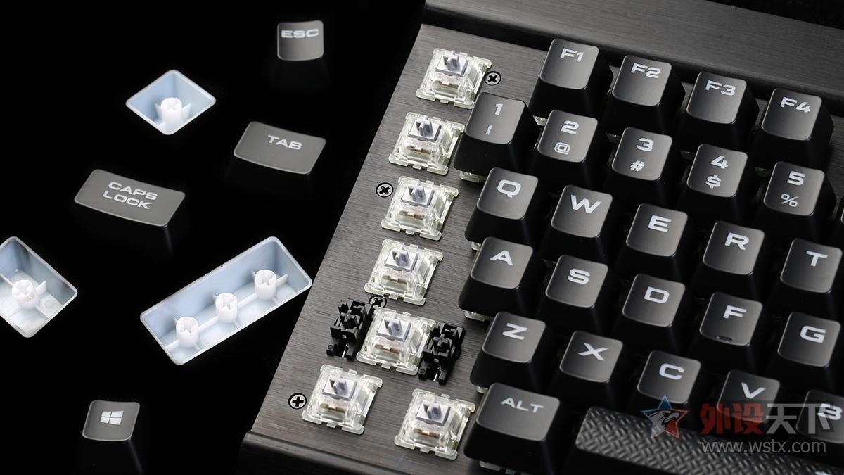 海盗船K65RGB K70RGB K70：“银”轴加持     