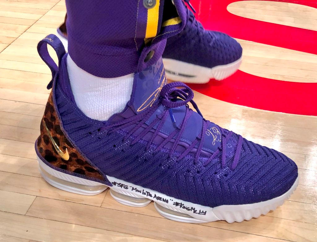 Nike,LeBron 16  湖人总冠军！詹姆斯湖人配色 LeBron 16 实物曝光！