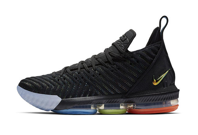 Nike,LeBron 16,I Promise  勒布朗慈善配色！细节超丰富的彩虹 LeBron 16 “I Promise” 即将发售！