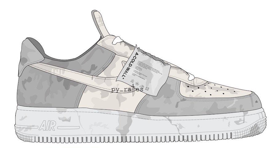 Nike,A-COLD-WALL*,AF1,Air Forc  第三双 A-COLD-WALL* x AF1 现身！或与年底正式发售
