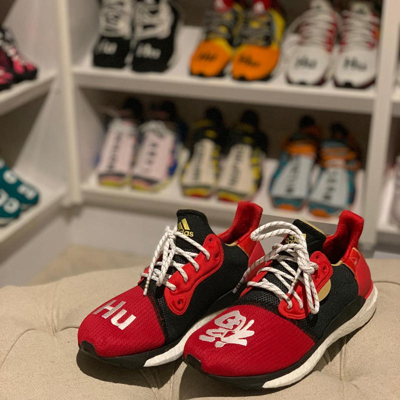 adidas,Solar Hu Glide,菲董,开箱,上脚  福字刺绣加持！中国限定菲董 Solar Hu Glide 造型太喜庆了！