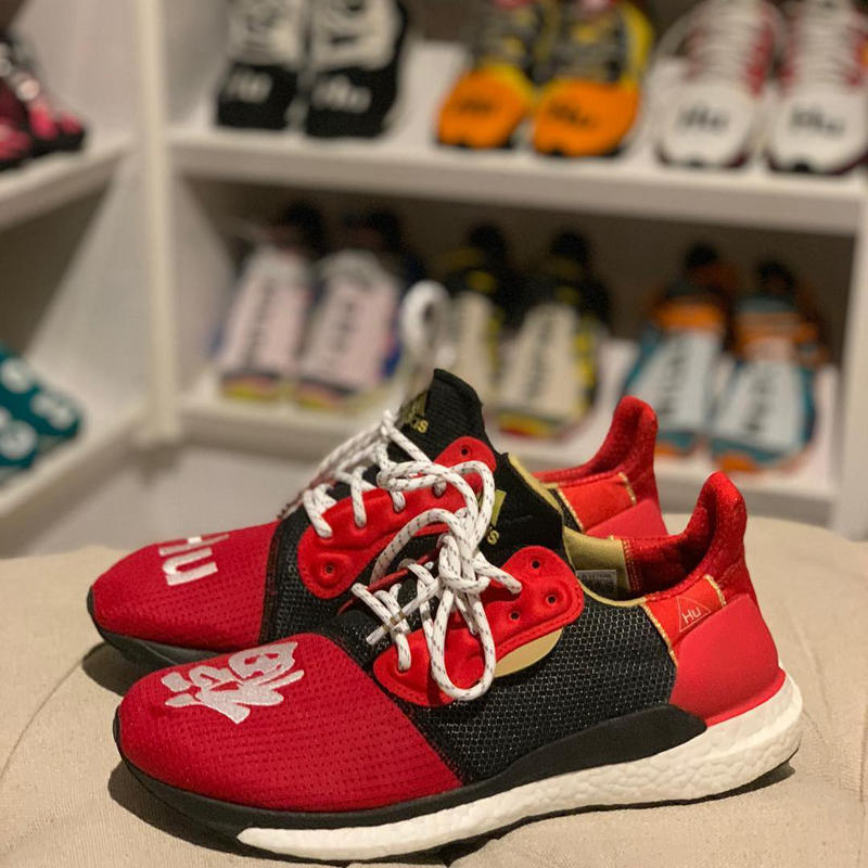 adidas,Solar Hu Glide,菲董,开箱,上脚  福字刺绣加持！中国限定菲董 Solar Hu Glide 造型太喜庆了！