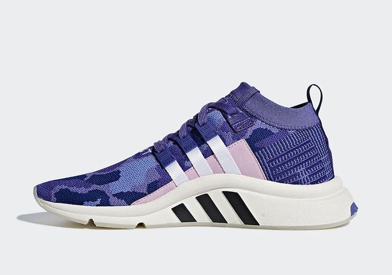 adidas,EQT Support Mid ADV,Pur  上脚颜值极高！adidas EQT Support ADV Mid 紫迷彩登场