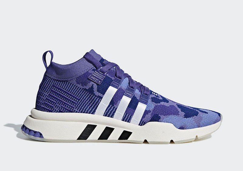 adidas,EQT Support Mid ADV,Pur  上脚颜值极高！adidas EQT Support ADV Mid 紫迷彩登场
