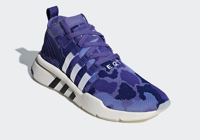 adidas,EQT Support Mid ADV,Pur  上脚颜值极高！adidas EQT Support ADV Mid 紫迷彩登场