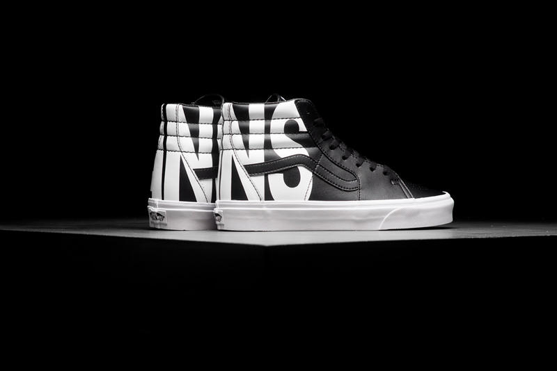 不变的黑白主题!vans 新款皮质 sk8-hi 现已发售