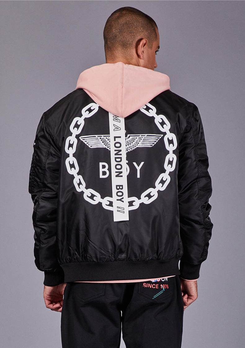 boy london 潮流情侣装飞行员外套棉服2018秋冬新款