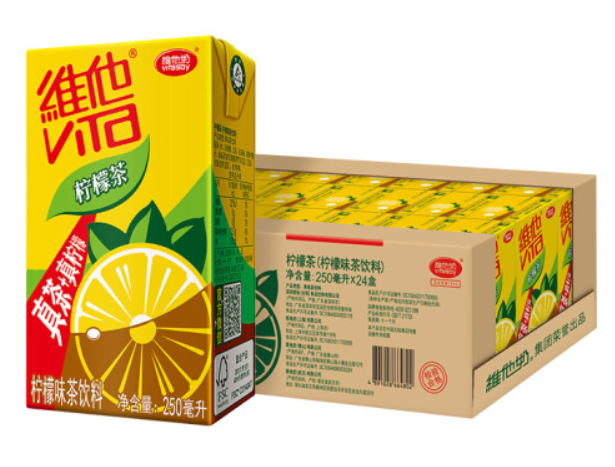 维他奶 维他柠檬茶饮料250ml*24盒 整箱装