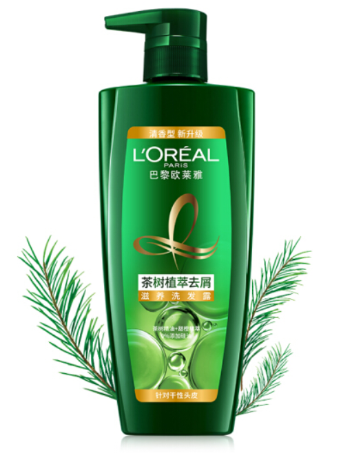欧莱雅茶树植萃去屑滋养洗发水700ml