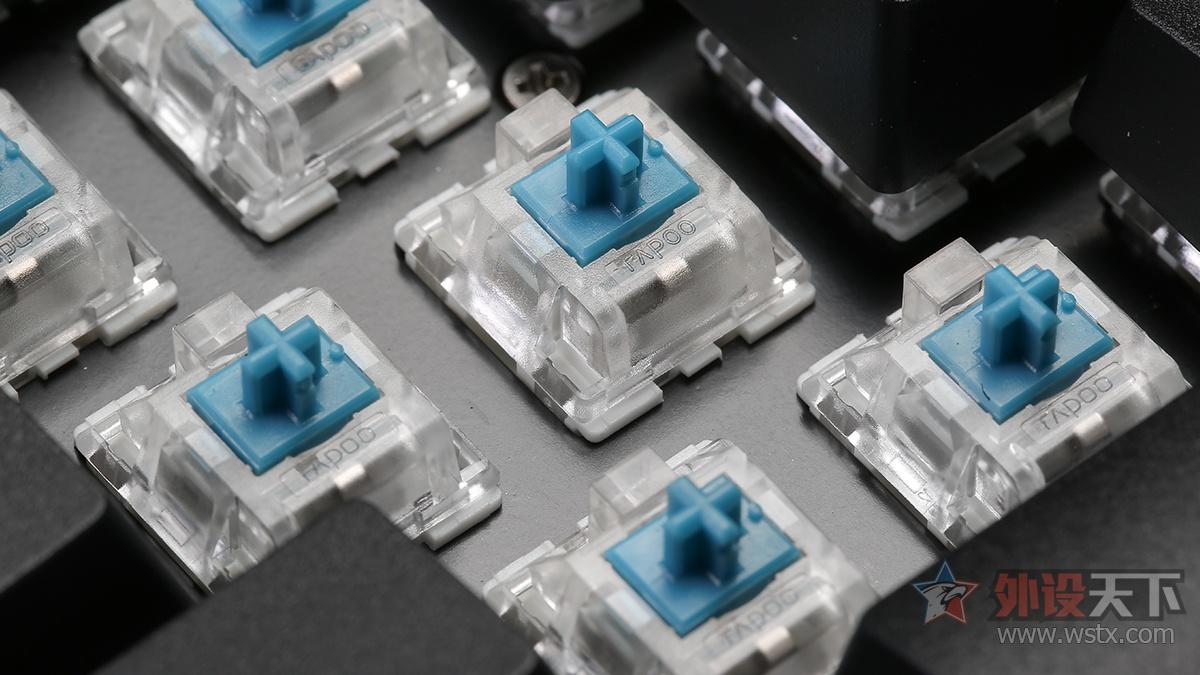 雷柏V550 RGB单手背光游戏键盘评测：自主轴体