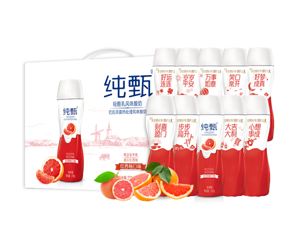 蒙牛纯甄小蛮腰高端轻酪乳风味酸牛奶230g*10礼盒装