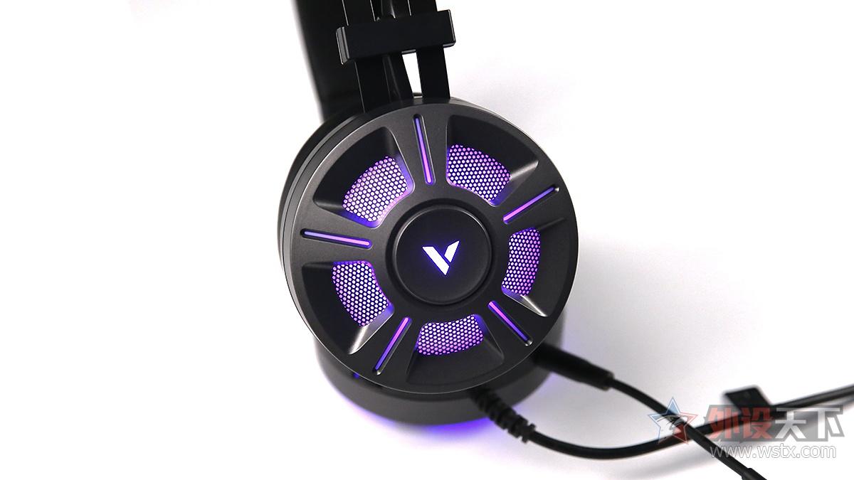 雷柏VH510虚拟7.1声道RGB游戏耳机评测       