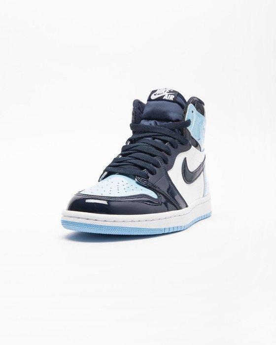 实拍预览全新黑曜石冷蓝白色wmnsairjordan1hiog