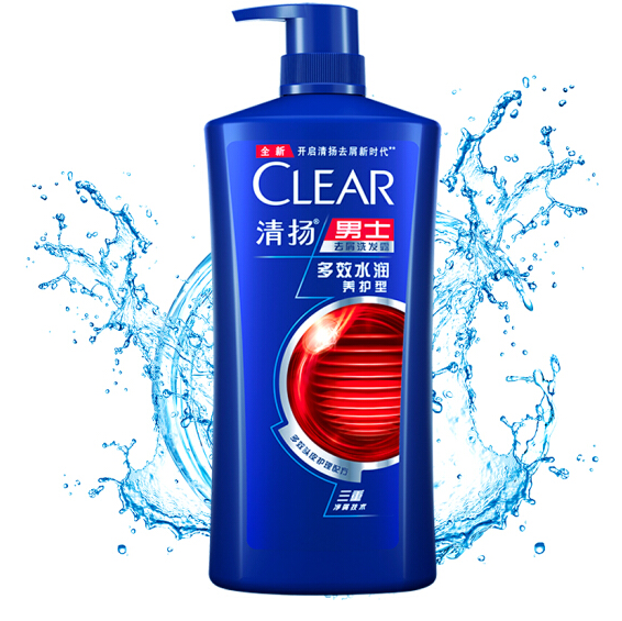 清扬(clear)男士多效水润养护型洗发露1000g_识货