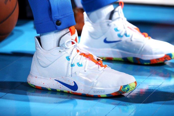近赏保罗乔治脚下新配色nikepg3pe