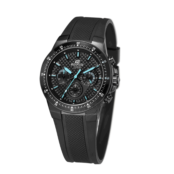 casio卡西欧edifice时尚三眼钢带运动手表