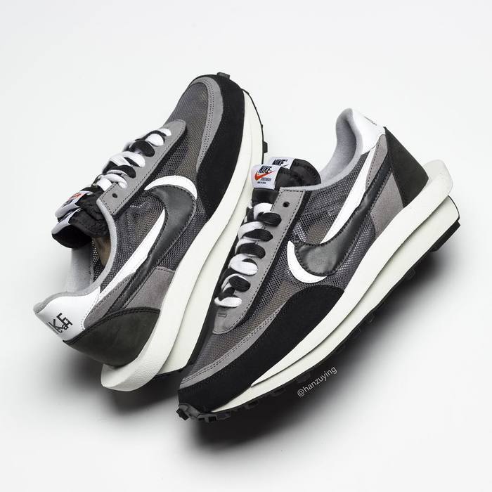 全新谍照预览灰黑色sacai联名设计nikeldvwaffle
