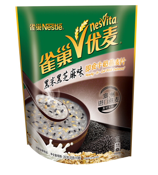 雀巢优麦黑米黑芝麻燕麦片350g