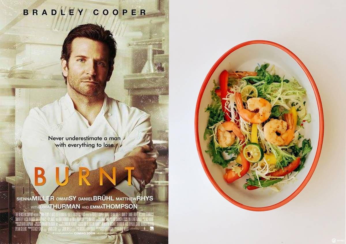 first《燃情主厨》& 油醋虾蔬沙拉而身为一个嗜食如命的人,做菜探店