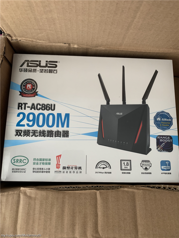 虎扑数码评测电竞家用双兼顾华硕ac86u路由器测评参上