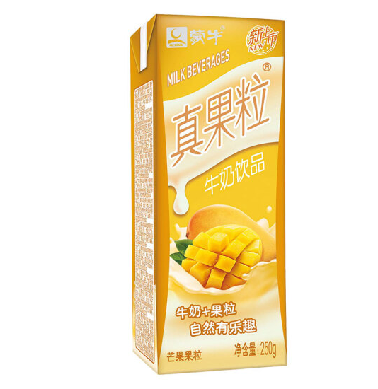 蒙牛新品真果粒(芒果)250ml*12礼盒装